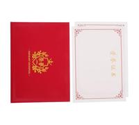 SOIMISS Copertina Diploma Elegante Rosso per Certificati di Laurea e Premi Custodia Protettiva per Carta Carta Certificato Dimensione Lettera Organizer per Riconoscimenti Studenti e