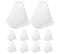 SOIMISS Copertura da Giardino a Campana 10 Pezzi, Protezione del Colletto della Pianta per Esterno, Cupola Vegetale Conica Riutilizzabile per Protezione Antigelo e Anti-Lumaca, per Orto e Giardino