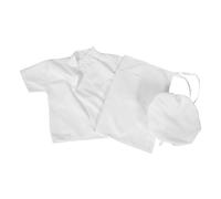 SOIMISS Costume Cuoco con Grembiule e Cappello da Chef Bianco per Ragazzi Abbigliamento Gioco di Ruolo Cucina e Dolci per Feste e Scuola