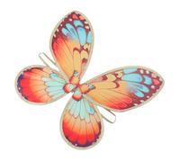 SOIMISS Costume da Farfalla per Bambina da Fata Arancioni Mantello Stampa Digitale Vibrante e Spalline Comode Travestimento per Feste di Compleanno Pasqua e Gioco di Ruolo