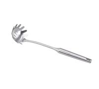 SOIMISS Cucchiaio Servispaghetti in Acciaio Accentuato con Antiscivolo per Pasta Mestolo per Noodles e Spaetzle Utensile Cucina Resistente e Igienico con Gancio da Parete