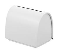 SOIMISS Custodia Per Lame in Ferro Bianca, Contenitore Compatto Per Stoccaggio e Riciclaggio Lame Da Viaggio, Organizer Pratico Per Rasoi e Accessori Uomo