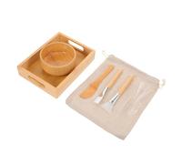 SOIMISS Da Te Uniforme Spazzola Routine In Legno Applicazione Uniforme Con Accessori Per Simili A Una Spa Trattamento Kit Ciotola Da Salone