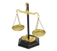 SOIMISS Decorazione Bilancia in Metallo per Casa e Ufficio Centrotavola Moderno con Design Ornamentale Vintage Miniatura Bilancia Giustizia per Tavolo