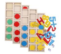 SOIMISS Educativo Contatori Matematici in Legno per Kit Manipolativo con Numeri e Sottrazione Giocattolo Montessori per Ragazzi e Ragazze dai Anni Sicuro con Bordi Lisci e Sviluppo Logico