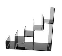 SOIMISS Espositore Cosmetici a 5 Livelli Nero, Organizer Per Trucco Da Scrivania Multifunzionale Scomparti, Scaffale Portaoggetti a Scala Per Rossetti, Pennelli e Accessori Di Bellezza