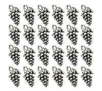 SOIMISS Estate Ciondolo Con Ciondolo Uva Grape Charms Pendant Mini Fruit Dangle Charms Diy Key Chain Pendant 50Pcs for Necklace Bracelet Earring Jewelry Making Accessorio Per Gioielleria