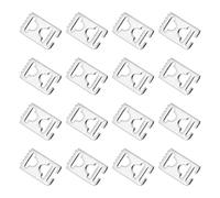 SOIMISS Fibbie per Lacci senza Intrecci 16 Pezzi in Acciaio Inox Argento
