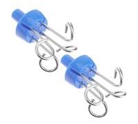 SOIMISS Ganci per Infusione in Acciaio Inox Set da 2, Accessori per Supporto Flebo 1,6 Cm, Ganci Portaflebo Resistenti e Facili da Montare per Casa, Clinica e Ospedale