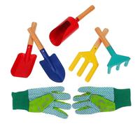 SOIMISS Giardinaggio con Rastrello e Quadrata Forchetta e Mano per Piantare e Ortaggi in e Compatta Kit Utensili per e Cortile