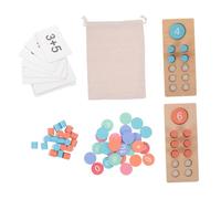 SOIMISS Giocattoli Matematica in Legno per Calcolo Interattivo con Contatore Colorato e Strumento Didattico Portatile per Scuola e Casa Apprendimento Numerico e Aritmetica