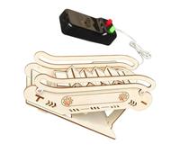 SOIMISS giocattoli per scale mobili di piccolo ascensore kit per modellismo Puzzle 3D piccolo elettrico scientifico del giocattolo di legno Beige