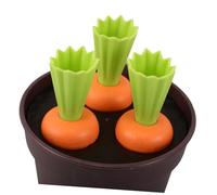 SOIMISS Giocattoli Spiaggia in Paglia di Grano Annaffiatoio e per Giardinaggio Kit Coltivazione Carote per Giochi Interni ed Esterni Strumento Piantagione Sicuro ed Ecologico
