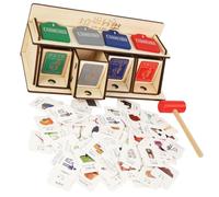 SOIMISS Giocattolo Educativo in Legno per la Raccolta Differenziata dei Rifiuti per Gioco Fai da Te di Smistamento Ecologico Set Didattico per Imparare a Separare i Rifiuti e