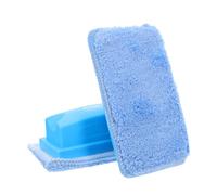 SOIMISS Gomme per Lavagna Bianca Antipolvere 2 Pezzi con Tampone Lavabile Gomma Cancellabile a Secco Piccola per Scuola e Ufficio Detergenti per Lavagne con Controllo Polvere