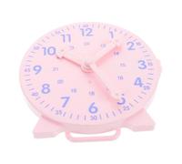 SOIMISS Guarda i Responsabili Didattici Orologio da Insegnamento Sussidi Didattici Dell'orologio Orologio per L'apprendimento dei Orologio di Apprendimento Precoce Rosa Plastica
