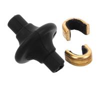 SOIMISS Kisser Button per Arco con Clip in Rame e Perline in Silicone Punto di Ancoraggio per Cordino Arco Ricurvo Accessorio per Allineamento Mira e Tiro Costante