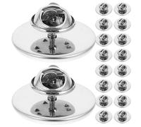 SOIMISS Kit da 50 Pezzi Chiusure per Spille a Farfalla in Metallo 20Mm Blocco Sicurezza Fermagli per Spille da Bavero e Cappello per Creazioni di Gioielli e Uso Quotidiano