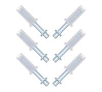 SOIMISS Kit Ferramenta per Porte a Soffietto 3/8" Perni Superiori Elastici, Cerniere Pivotanti in Metallo, Set 6 Pezzi per Riparazione Silenziosa e Ottimizzazione Spazio Armadi