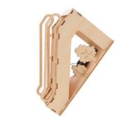 SOIMISS Kit Miniatura Scala Mobile Elettrica in Legno Educativo Stem con Puzzle Meccanico Esperimenti Scientifici e Costruzione Manuale per Sviluppo Abilità Logiche e Motorie