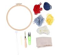 SOIMISS Kit Punch Embroidery per Ago Legno Ergonomico Set DIY Cucito Creativo con per Principianti Strumento Manuale per Ragazzi e Ragazze Regalo Educativo e Divertente