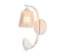 SOIMISS Lampada da Parete Creativa LED in Stile Nordico, Applique Decorativa per Camera da Letto e Corridoio, Piccola Luce da Comodino Bianca Bulbo LED da 12w, per Soggiorno e Scale