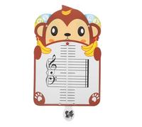 SOIMISS Lavagna Didattica Pentagramma Musicale per Principianti Motivo Scimmia, Schede Pratiche per Teoria Musicale, Strumento Educativo Mobile per Lezioni a Casa e Scuola