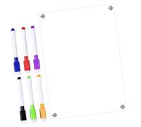SOIMISS Lavagna per Frigorifero Planner Cancellabile Acrilico per Cucina Magnetico Organizzatore Mensile e Settimanale con Whiteboard