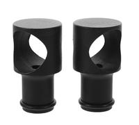 SOIMISS Limitatore per Porta Scorrevole in Metallo 2 Pezzi, Dispositivo di Finecorsa Regolabile per Binario Porte da Fienile, Fermaporta Silenzioso per Scaffali e Finestre