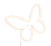 SOIMISS Luce al Neon a Forma Farfalla al Neon a LED Decorazione per Camera da Letto Funzionamento USB/Batteria Insegna a LED Resistente Unica