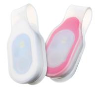 SOIMISS Luci LED Magnetiche a Clip in Silicone per Sicurezza Notturna Torcia Portatile Regolabile per Passeggiate Cani e Turni Infermieristici Set da 2 Pezzi Bianco e Rosso