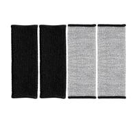 SOIMISS Manicotti Antitaglio Protettivi per Avambracci da 20 CM Set da 2 Paia Grigio e Nero Protezioni per Braccio da Lavoro Resistenti a Forature e Spine Adatti per Saldatura