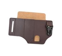 SOIMISS Marsupio da Sopravvivenza Esterno in Pelle Pu Marsupio Portautensili per Escursionismo Ciclismo Campeggio Tasche Multiple per Taglierini Penne Perforatori e Altri Strumenti