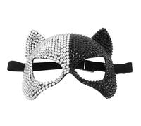 SOIMISS Maschera Veneziana di Carnevale per Donna Decorativa con Cristalli Accessorio per Feste e Cosplay Femminile Design Metà Viso Elegante per Halloween e Balli in Maschera
