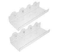 SOIMISS Mensole per Piante con Ventosa per Davanzale, Set da 2 Mensole Salvaspazio per Piante Grasse ed Erbe Aromatiche da Interno, Portavasi Sospeso Facile da Installare e Leggero