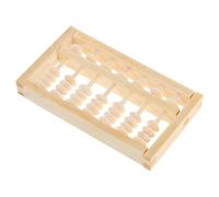 SOIMISS Mini Abaco in Legno Vintage per e Adulti Strumento Matematico Montessori per Foto di Compleanno Oggetto di Scena Zhua Zhou Dettagli Artigianali