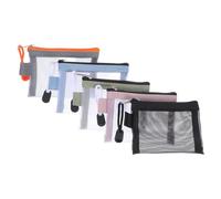 SOIMISS Mini Borse per Cosmetici Leggere e Compatte Set 5 Pezzi per in Rete con Cerniera Resistenti All'usura per Uso a Casa e Ufficio Casa Ufficio