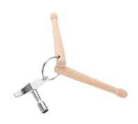 SOIMISS Mini Drumstick Keychain For Drummers Compact Wooden Mallets Pendant Practical Backpack And Handbag Accessory Stylish Music Lover