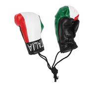 SOIMISS Mini Guantoni da Boxe Patriottici Portachiavi Decorazioni in Miniatura per Auto e Feste Accessorio Sportivo Leggero e Robusto Ciondolo per Appassionati Boxe