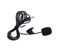 SOIMISS Mini Microfono Portatile Clip Microfono Lavalier per Smartphone e Tablet Voci per Interviste e Conferenze Nero
