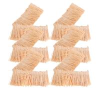 SOIMISS Mini Tetto di Paglia Artificiale 4x20 Cm Set 2 Pezzi per Casa delle Bambole e Terrari, Paglia Simulata Naturale per Diorami Fai da Te, Copertura in in Miniatura