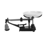SOIMISS Miniatura Bilancia Meccanica Vintage Nero per Decorazioni Casa delle Bambole Accessorio Scena Realistica e Arredo Miniatura Distintivo
