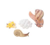 SOIMISS Modelli di Lumache in Plastica Educativi per Giocattoli Cognitivi di Evoluzione Animale Rappresentazione Ciclo di Crescita Lumaca per Prima Infanzia e Apprendimento