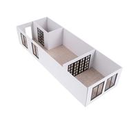SOIMISS Modello di Appartamento in Miniatura con Stanze Kit di Costruzione Artigianale per Interni Design Dettagliato per Appassionati di Architettura e Modellismo