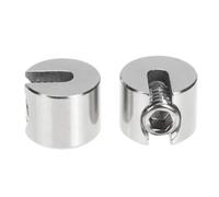 SOIMISS Morsetto per Cavi Metallici in Acciaio Inox 316 Morsetto a Vite per Fune Fessura Set 2 Pezzi Resistente alla Corrosione per Giardinaggio e Costruzione Reti di Cavi