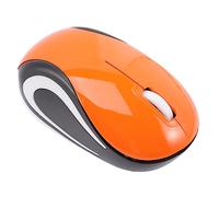 SOIMISS Mouse Wireless Piccolo Portatile USB con Ricevitore, Mouse da Gioco senza Fili Ergonomico per Laptop, Topo Silenzioso per Ufficio, Casa e Viaggi, Colore Arancione