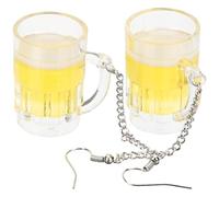 SOIMISS Orecchini Pendenti Birra Creativi per Donna, Gioielli Decorativi Boccale di Birra, Accessori Moda per Feste e Viaggi, 1 Paio di Orecchini Divertenti e Leggeri