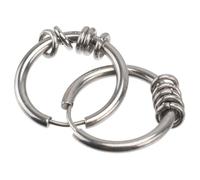 SOIMISS Orecchini Uomo in Acciaio Inossidabile Chirurgico Design Street Style Unico Accessori Moda Chic per Festa e Uso Quotidiano