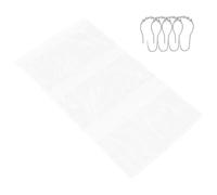 SOIMISS Organizer Doccia Rete Ganci ad Anello Borsa da Bagno per Appendere Bastone o Parete Oggetti Bagno Traspirante e