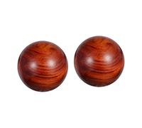 SOIMISS Palle da Massaggio in Legno Naturale Set da 2 Pezzi, Palla per Esercizi Manuali e Massaggiatore le Mani, Strumento Antistress Portatile per Agopressione e Fitness Domestico